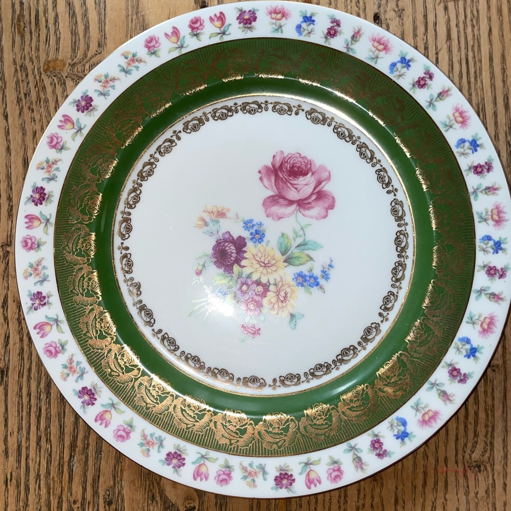 Vintage Porcelain German Bavarian Ceramic China Plate - Picture 7 of 11